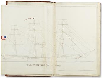 (NAVY.) Calhoun, George A. Illustrated log of the USS Narragansetts Pacific cruise.